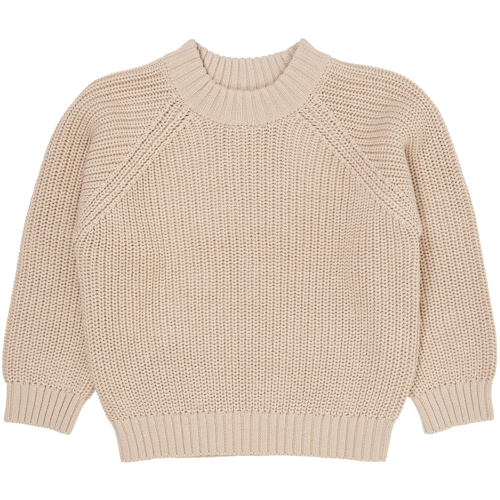 Køb COPENHAGEN COLORS Beige Strikket Classic Rib Bluse