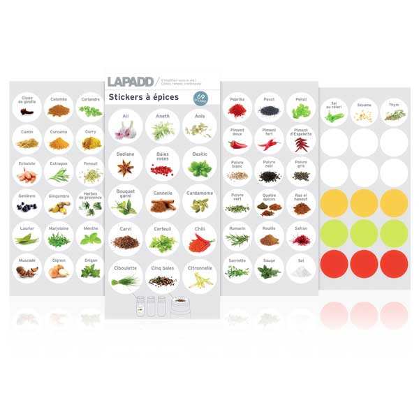 Stickers pour pots d'épices