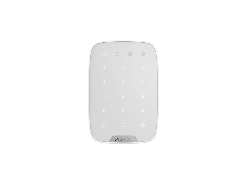 AJAX Bedienteil Baseline KeyPad Jeweller Weiss Tastenfeld mit Wandhalterung
