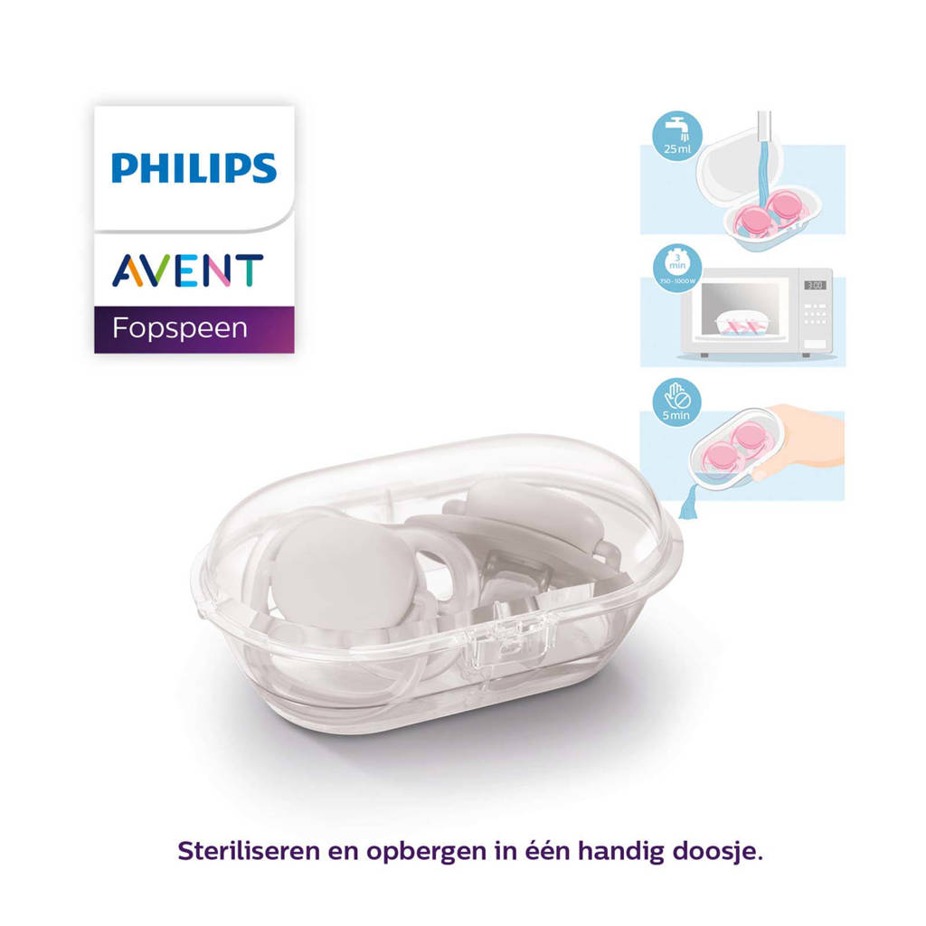 Goeie speenfopspeen 6-18M 2 stuks SCF080/03