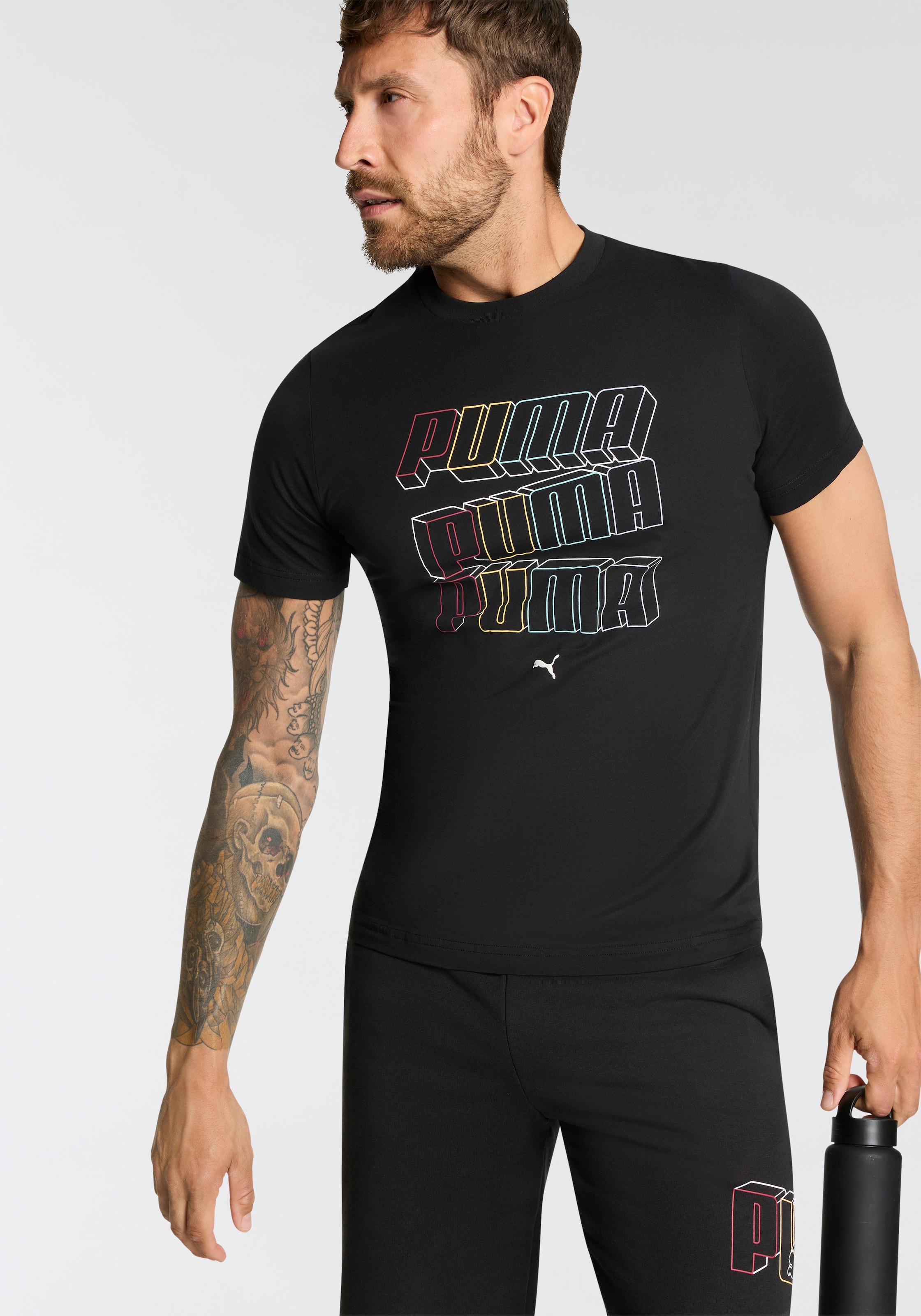 PUMA T-Shirt »ESS LOGO LAB HOG TEE«, für Herren
