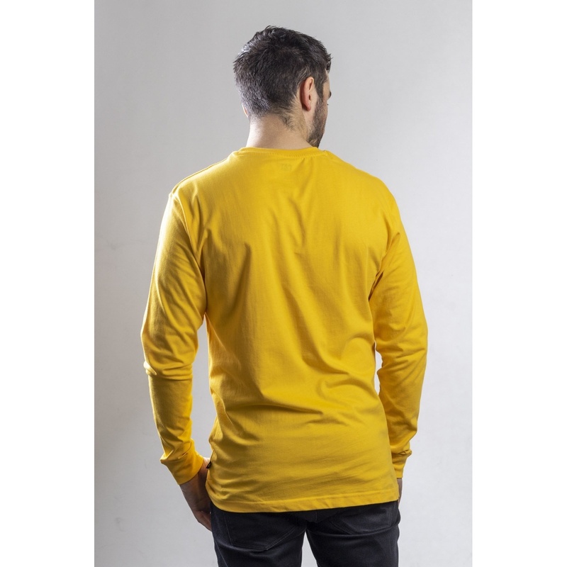 Camiseta de manga comprida com a marca registrada Caterpillar