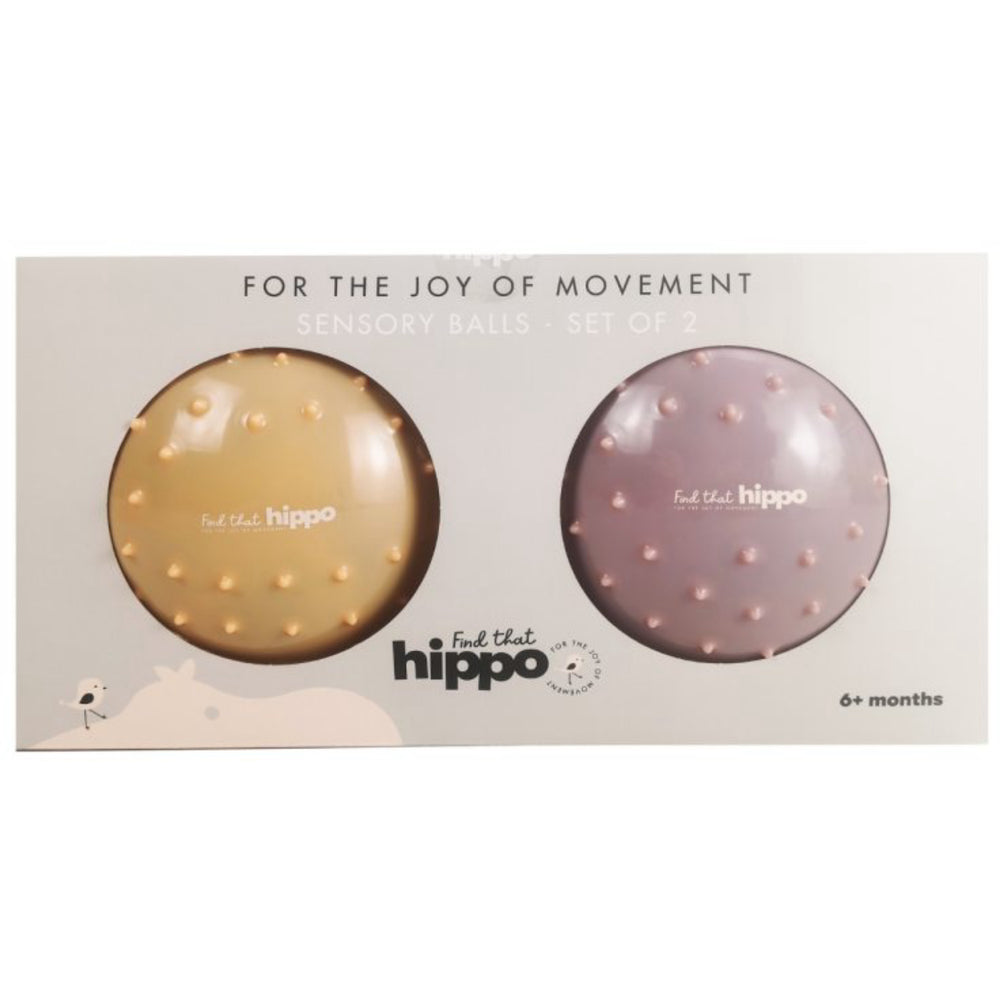Køb Find that Hippo Sansebolde - Sæt Med 2 Stk., Farver Buff & Rosy Brown