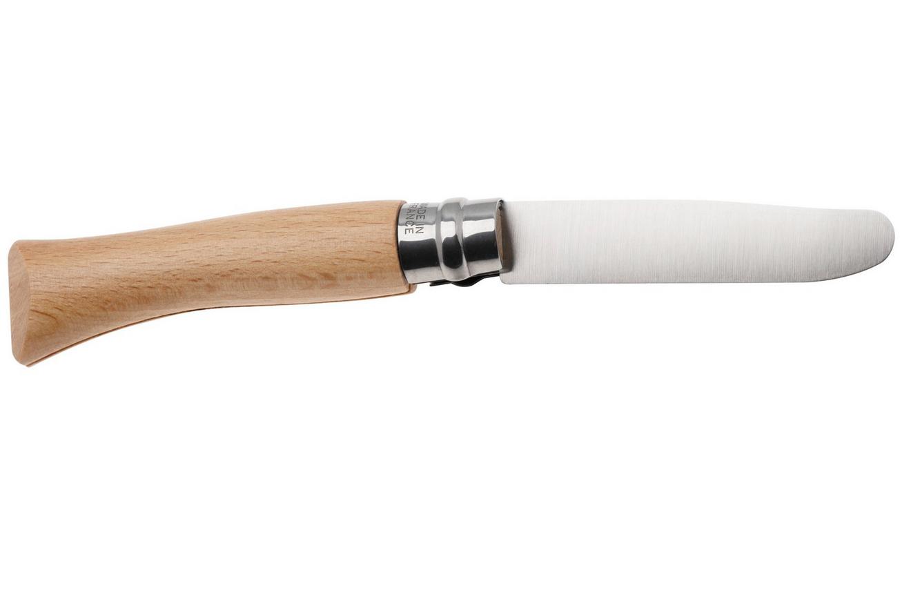 Opinel No. 07 My First Opinel 002400 Beech Wood, kinderzakmes met riemfoedraal