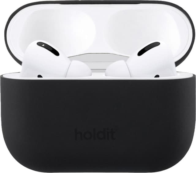 Holdit AirPods Pro silikoneetui (sort)