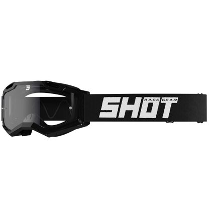 Masque cross Shot ASSAULT 2.0 ENDURO - SOLID BLACK GLOSSY 2023 - Noir