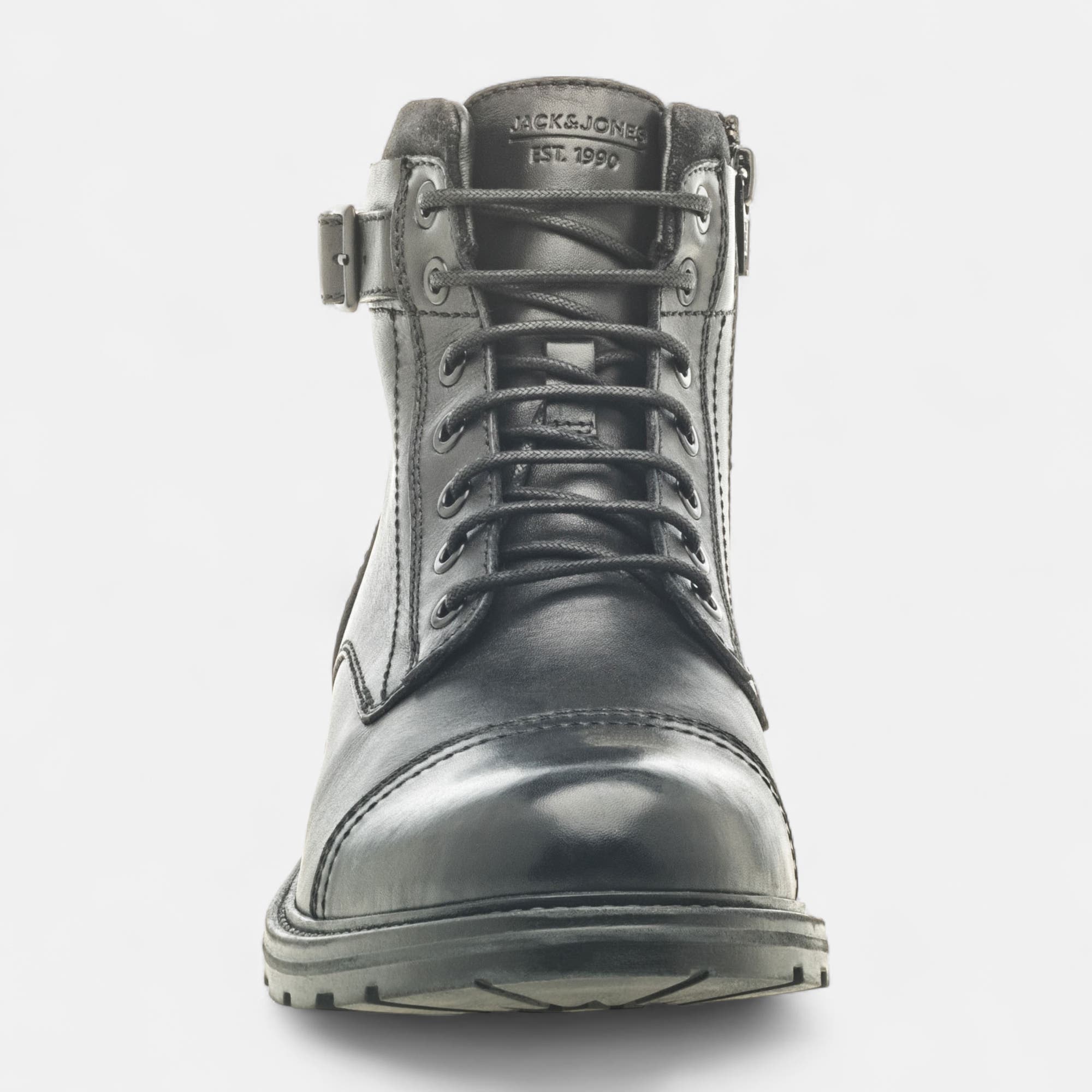 Bottines Homme en cuir noir