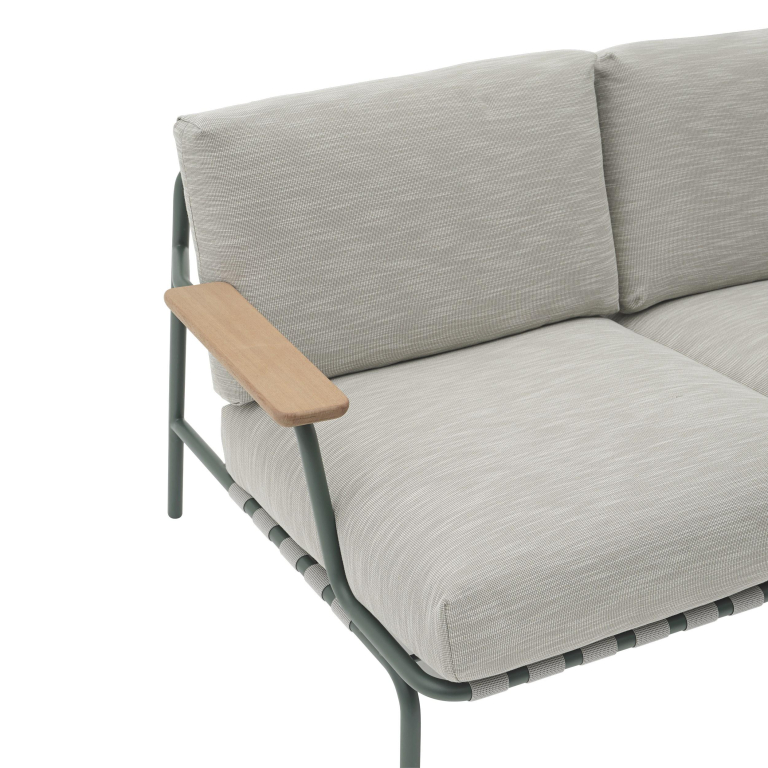 Muuto Settle 2-zits loungebank donker groen