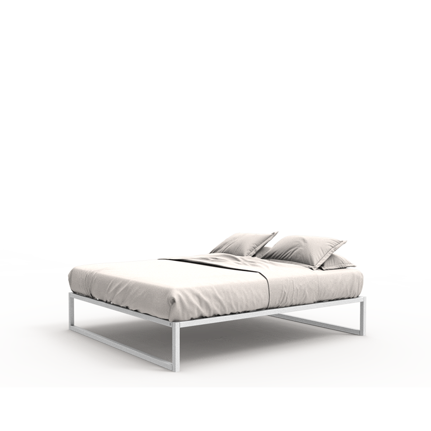 Stalen bedframe °01 | Wit 80 x 200 cm