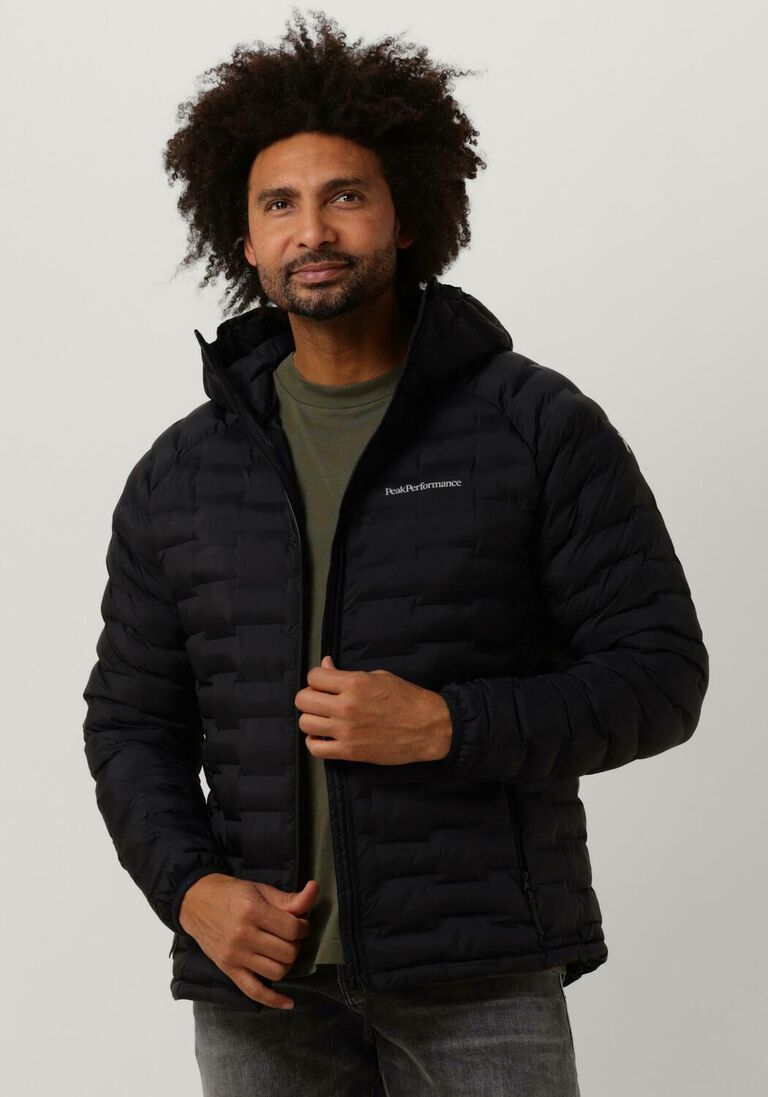 PEAK PERFORMANCE zwarte peak performance gewatteerde jas m argon light hood jacket