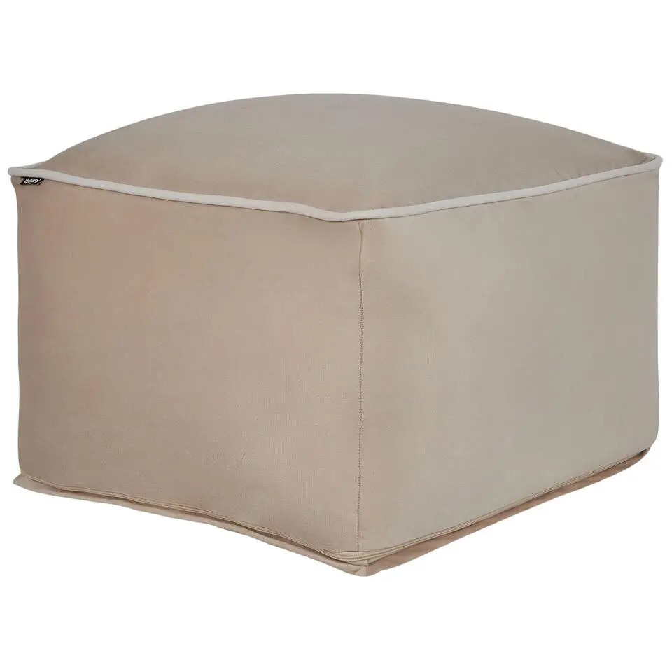 DAREYN - Poef - Zandbeige - Fluweel