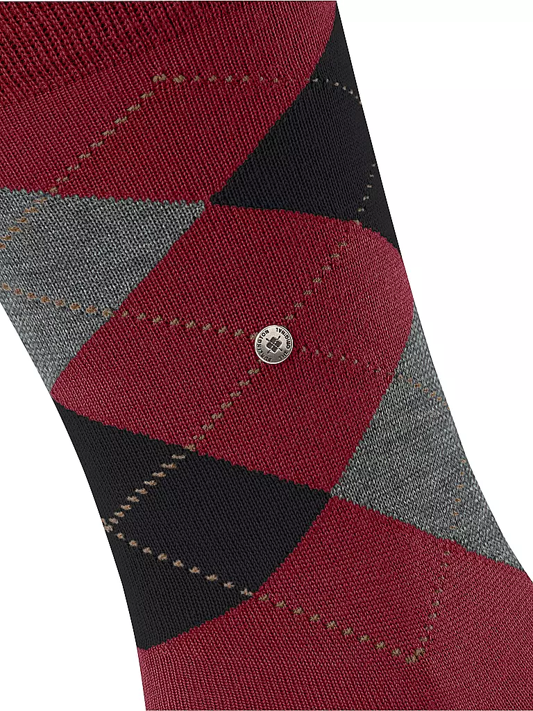 BURLINGTON Herren Socken EDINBURGH 40-46 cranberry rot
