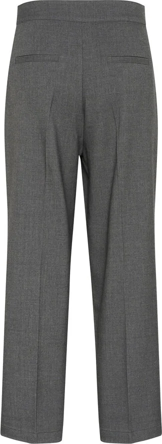 Kaffe KAmerle Button Pants 7/8 Dark grey melange