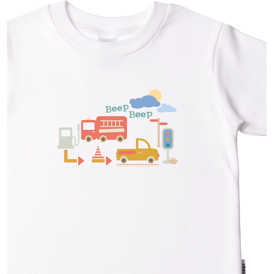 Liliput T-Shirt Auto weiß