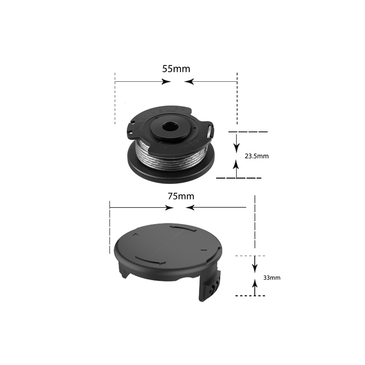 Erstatningssnelle og line for Bosch Easy GrassCut 18-230 Trimmer