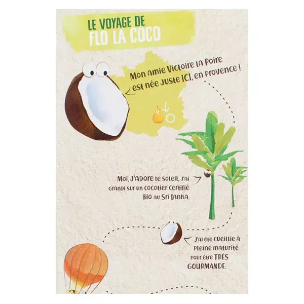 Vitabio Cool Fruits Sachês de Leite de Coco com Pera, Banana e Leite de Coco Orgânico - Pacote com 12 unidades de 85g