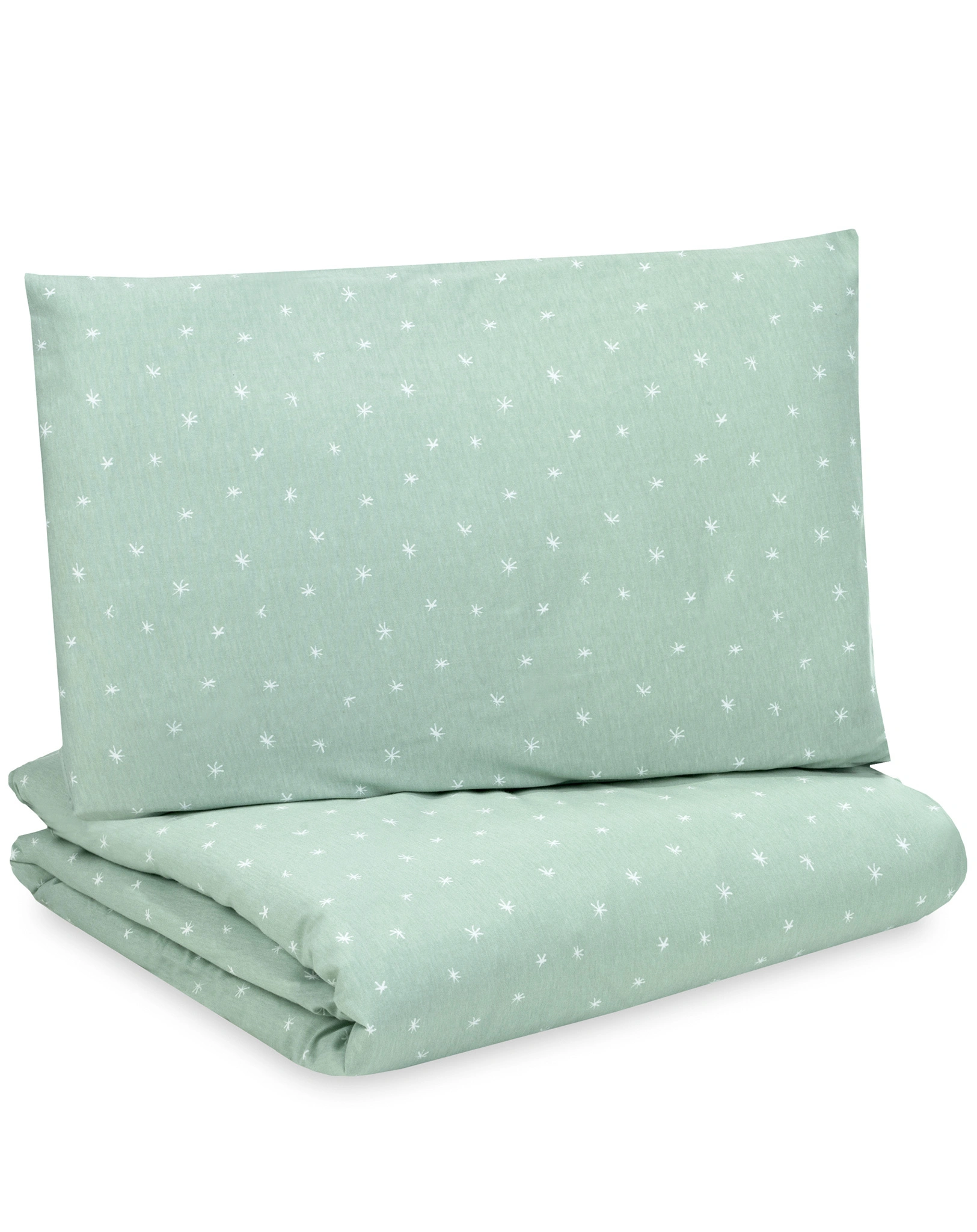 Jersey-Bettwäsche STARY (100x135/40x60) in salbei