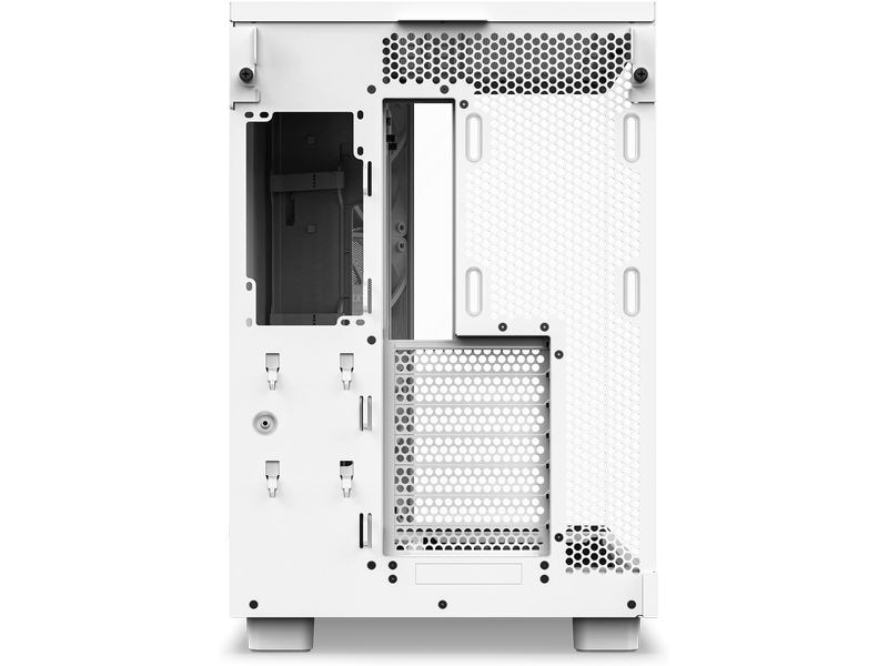 NZXT PC-Gehäuse H6 Flow Weiss Kompaktes Mid-Tower-Gehäuse mit hohem Luftstrom