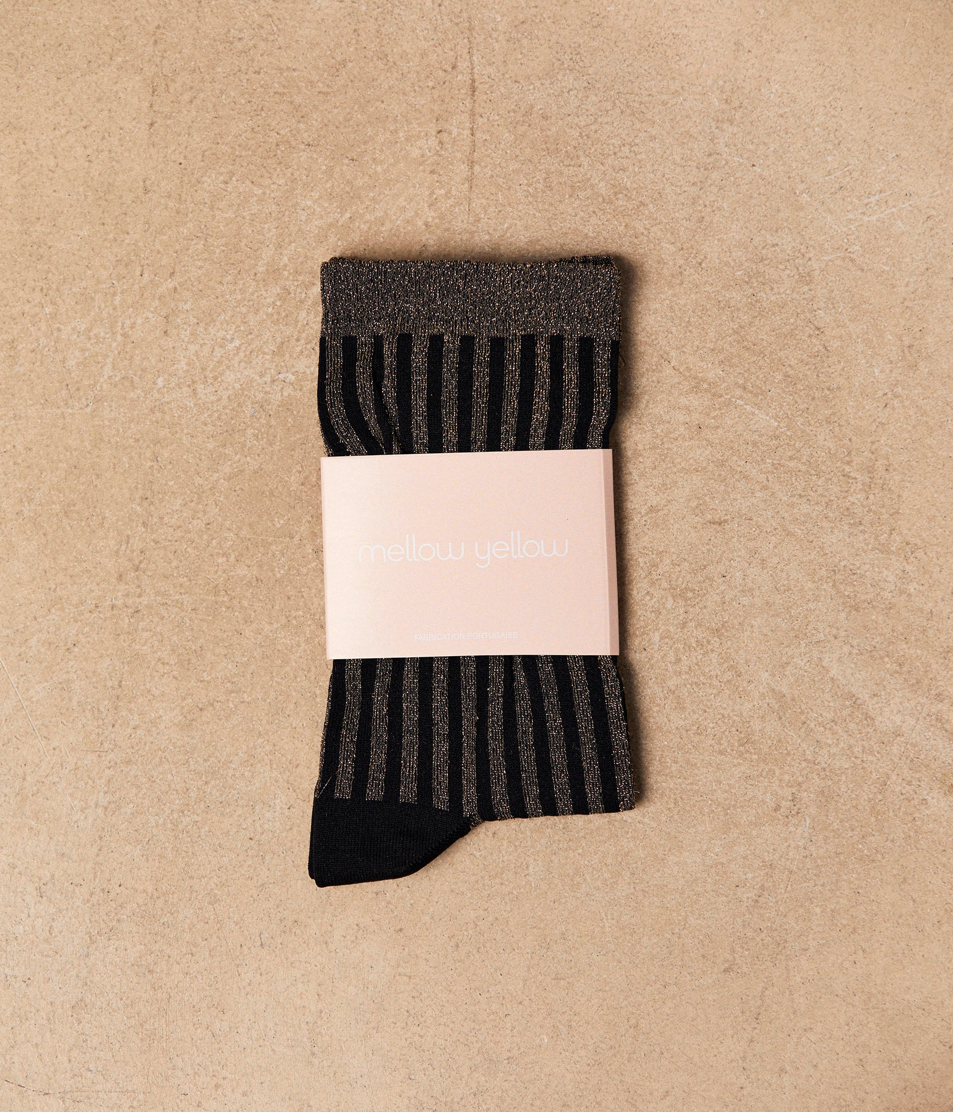 Chaussettes noir or Anista