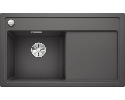 Blanco ZENAR 45 S spoelbak, 860 x 510 mm, rotsgrijs, 523851, kom links