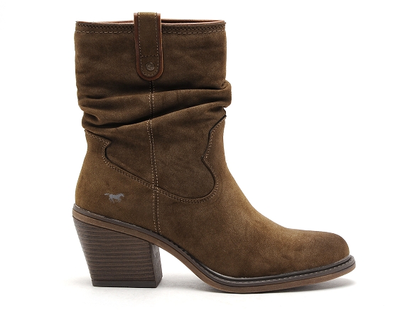 Mustang boots bottine talons femme 1479501 marron