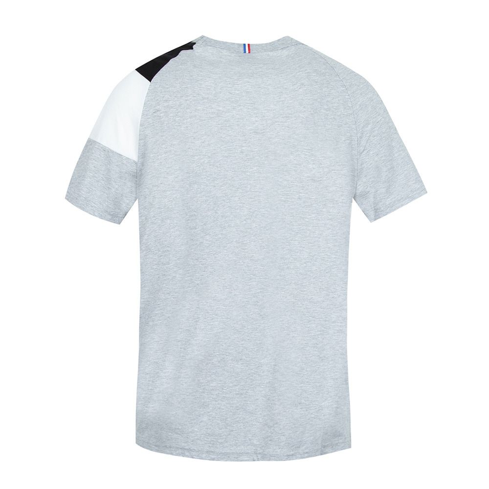 Le Coq Sportif BAT N°1 - Tee-shirt Homme gris chiné clair/black/n.o.w