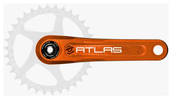 Manivelles Race Face Atlas Cinch Direct-Mount Axe 83mm Orange (Sans Boitier)