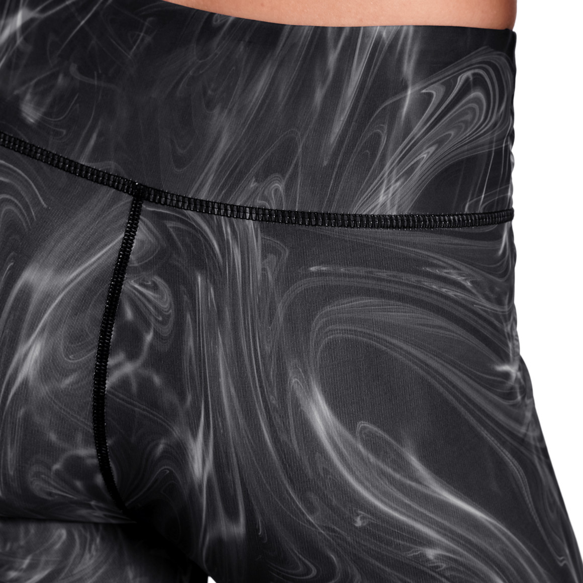 Gina Sports Damen Sport-Leggings mit Allover-Print schwarz