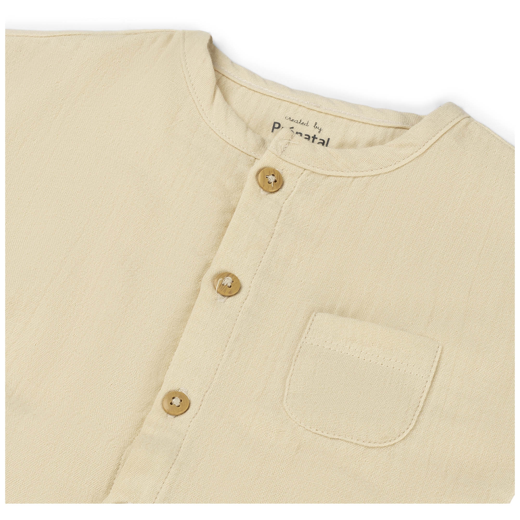 Prénatal newborn boxpakje mousseline korte mouwen effen beige