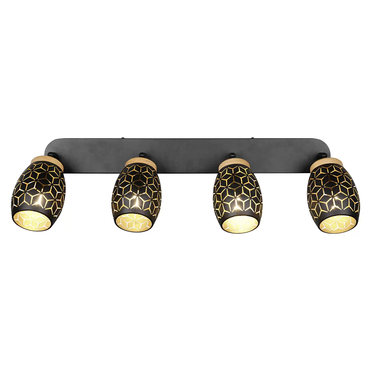Spot 4er BIDAR gold,schwarz