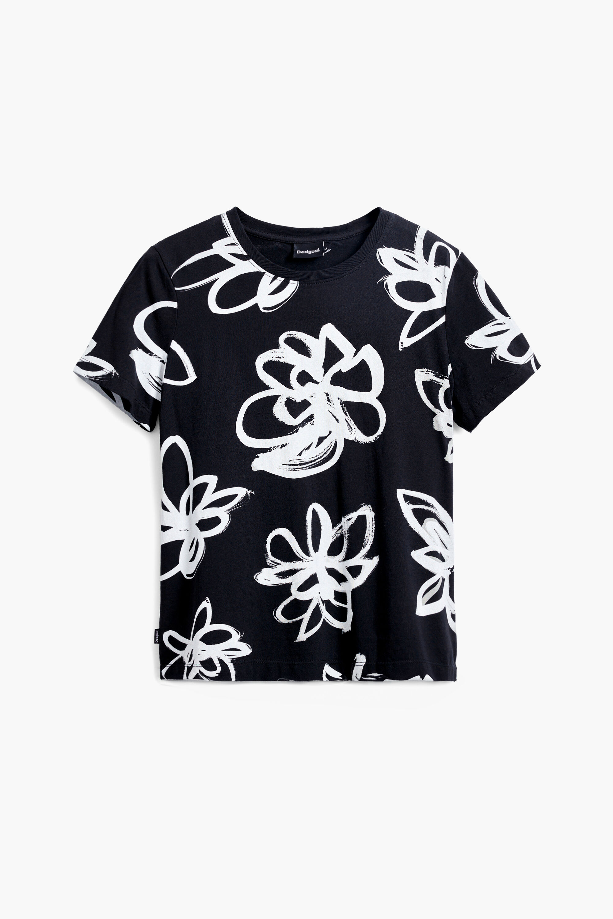 Camiseta flor grande