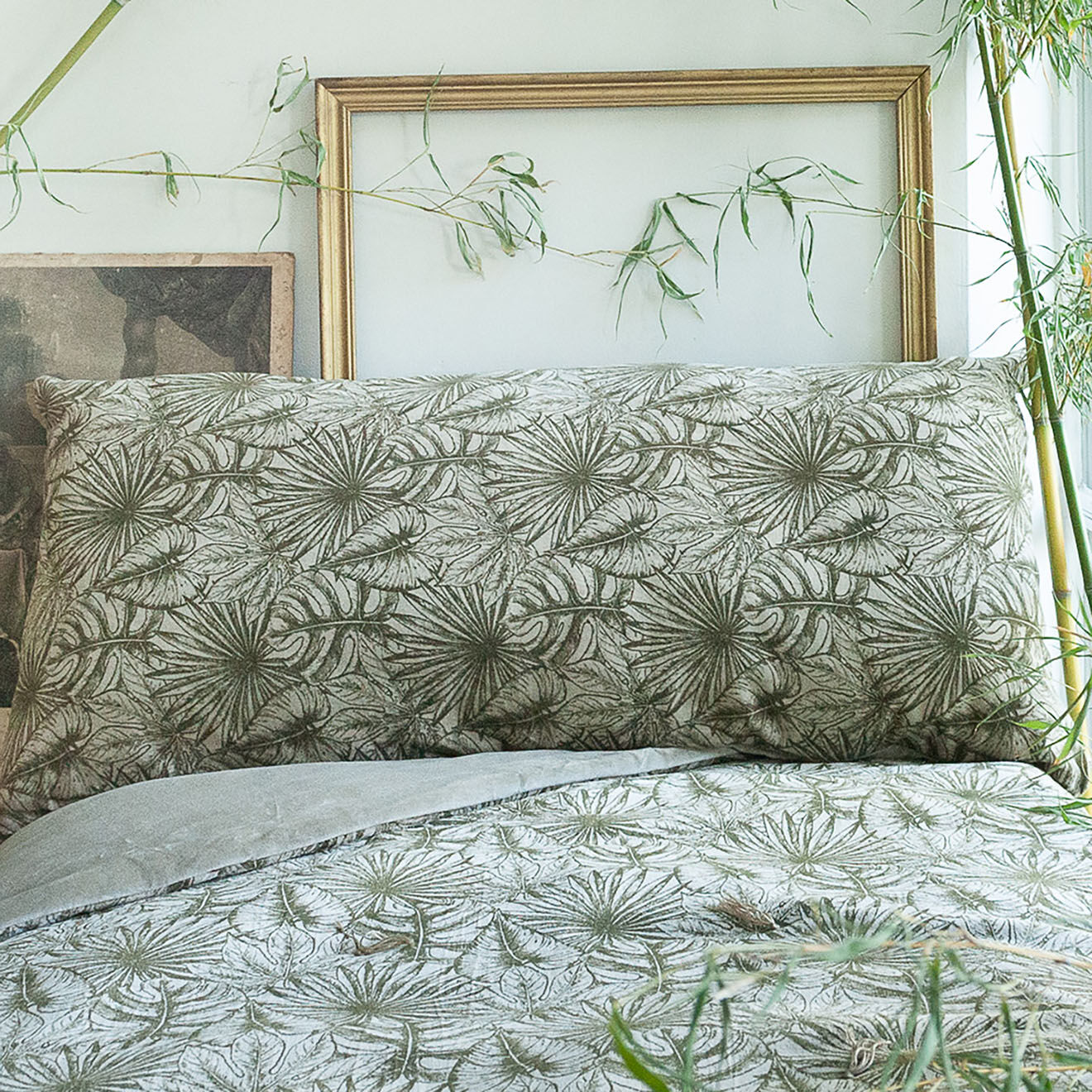 En Fil d'Indienne Housse de coussin Goa beige - 50x100 cm