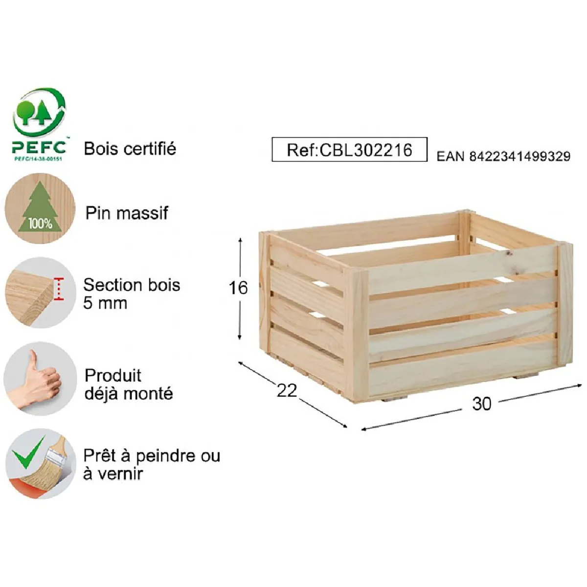 Astigarraga Caisse Home Box Moyenne