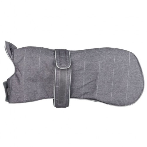 Casaco acolchoado para cães, cinza