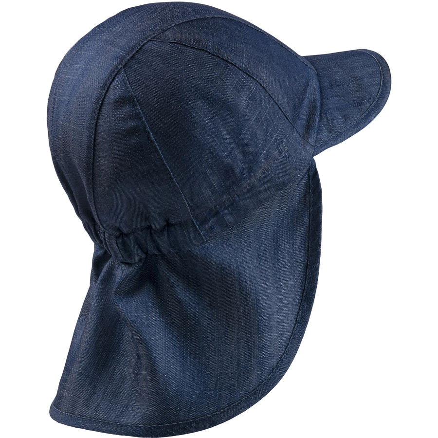 Sterntaler Schirmmütze mit Nackenschutz Jeans marine