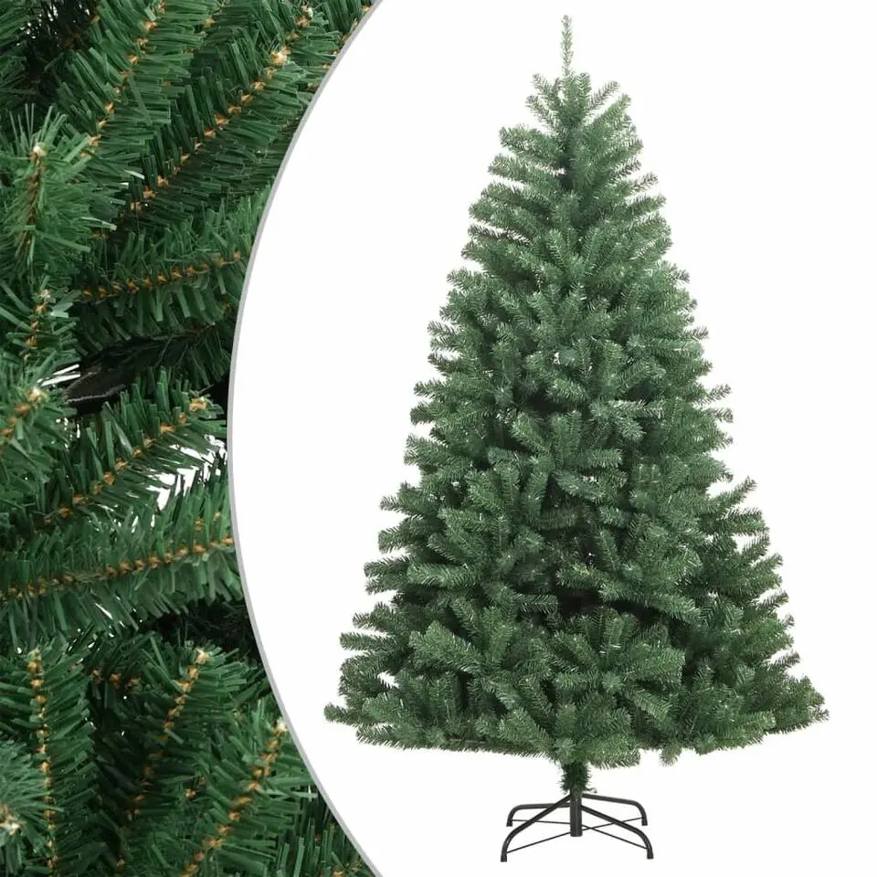 vidaXL - Gescharnierde Kunstkerstboom - Groen - 180 cm