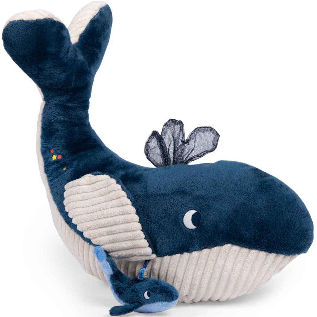Moulin roty activiteitenknuffel walvis - 54 cm