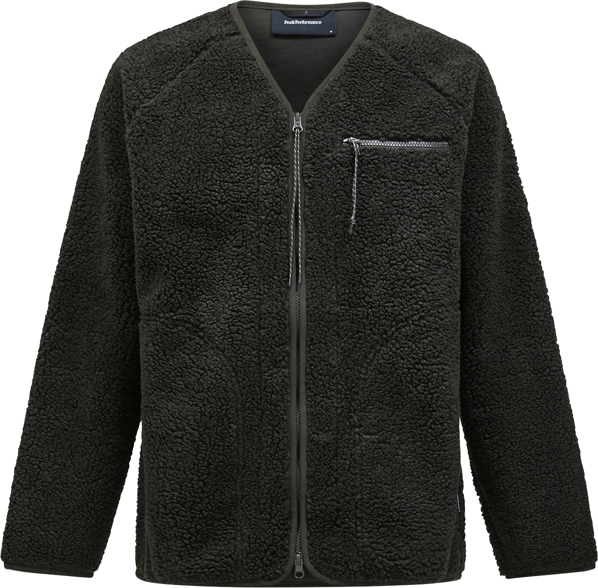 Heavy Pile Oversized Cardigan Herre Olive Extreme