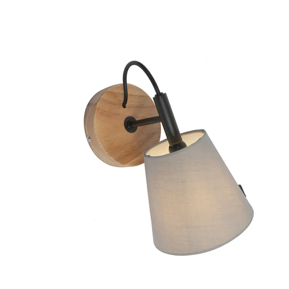 Qazqa wandlampen cupy grijs e14