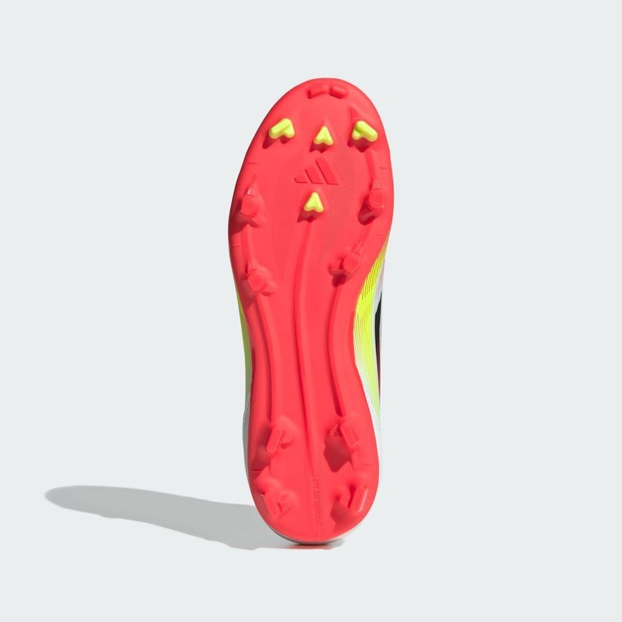 adidas F50 League FG/AG Pure Victory - Blanc/Noir/Jaune Enfant