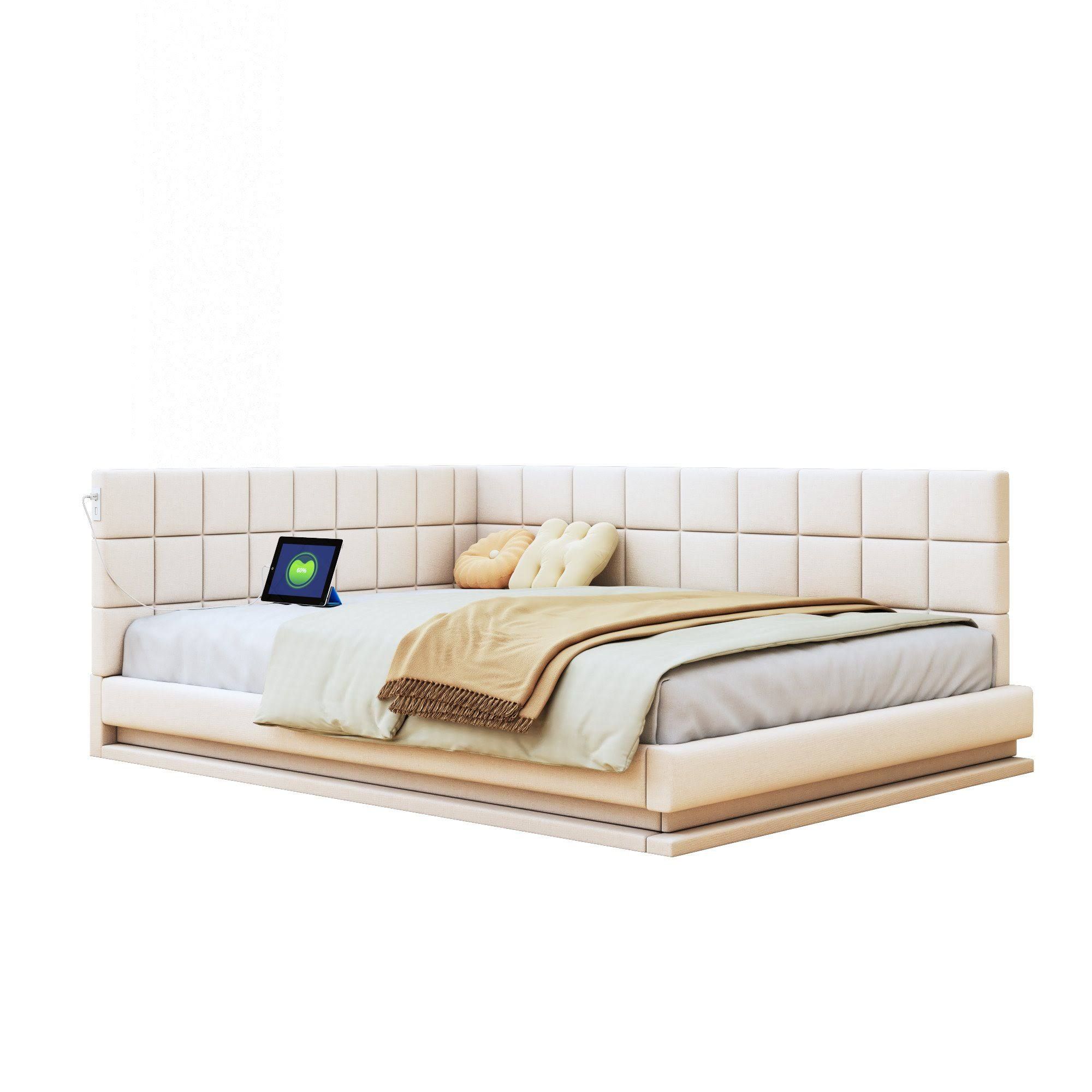 OKWISH Schlafsofa Daybett Tagesbett Kinderbett Polsterbett Multifunkti