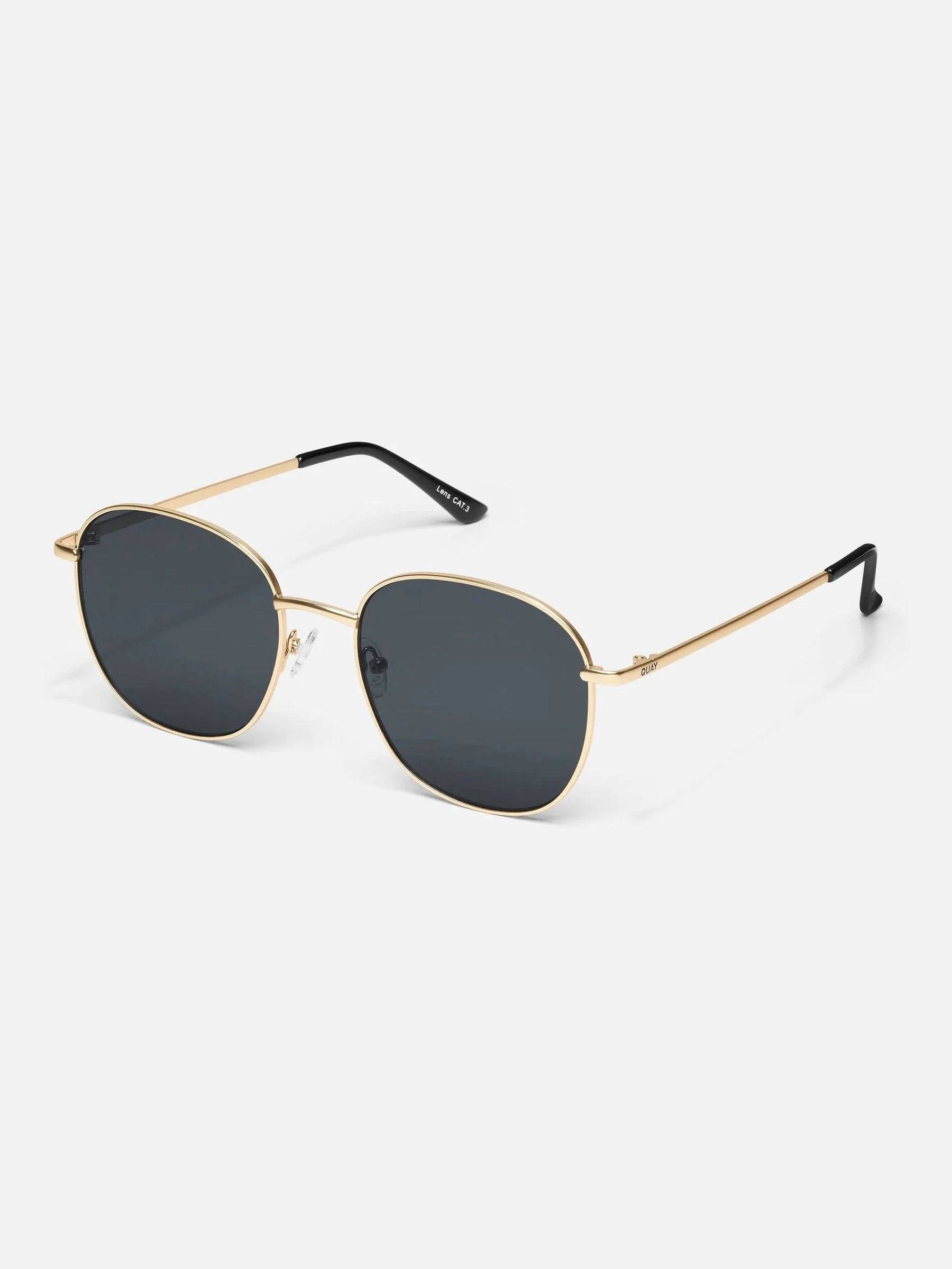 QUAY Gold Jezabell Sunglasses