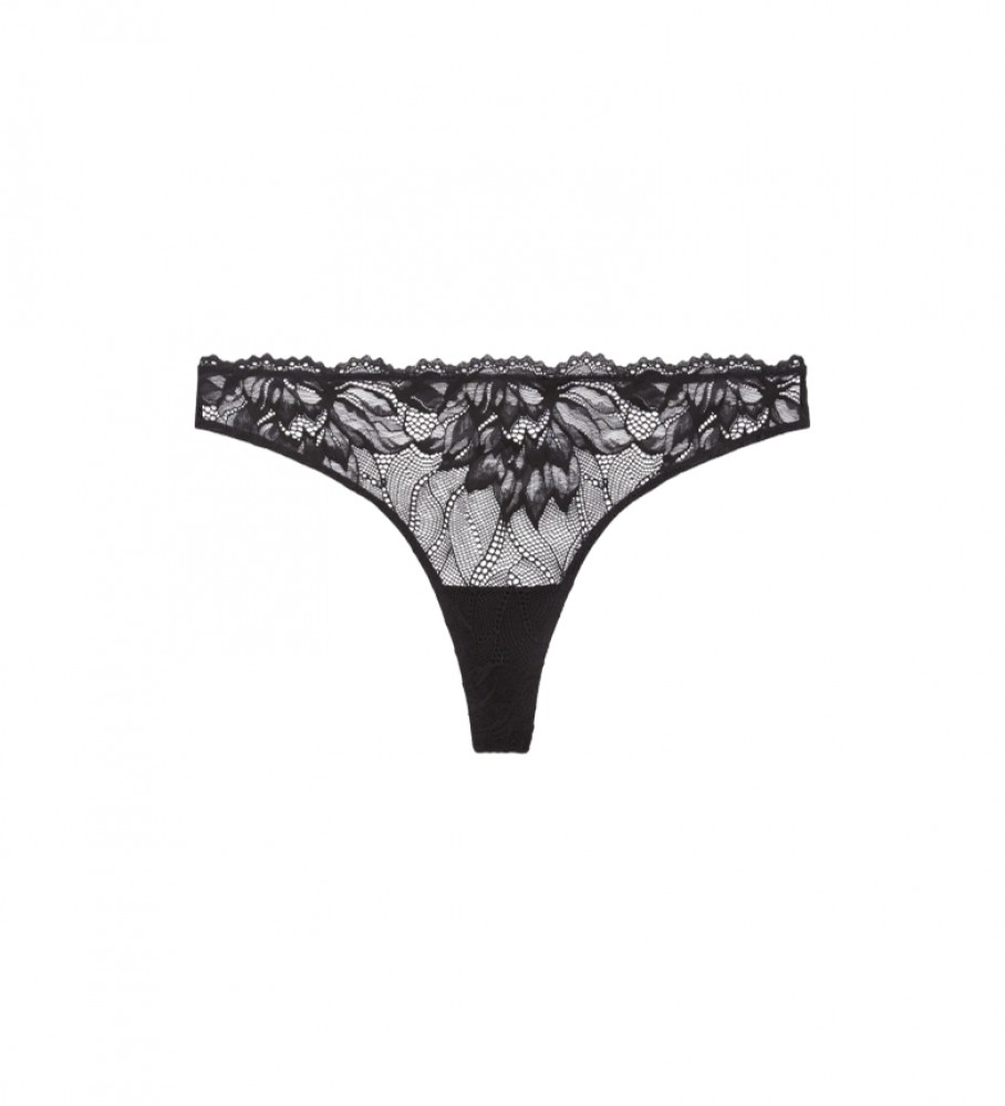 Calcinha fio dental Calvin Klein Seductive Comfort preta