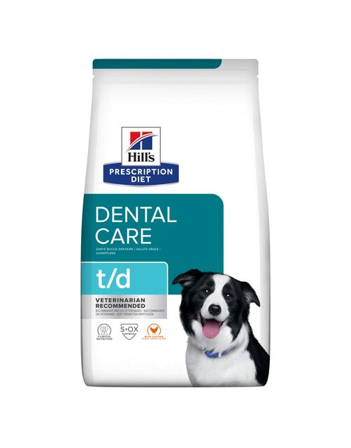 Hill's Prescription Diet T\/D Dental Care  Zak - Hondenvoer - Kip 4 kg