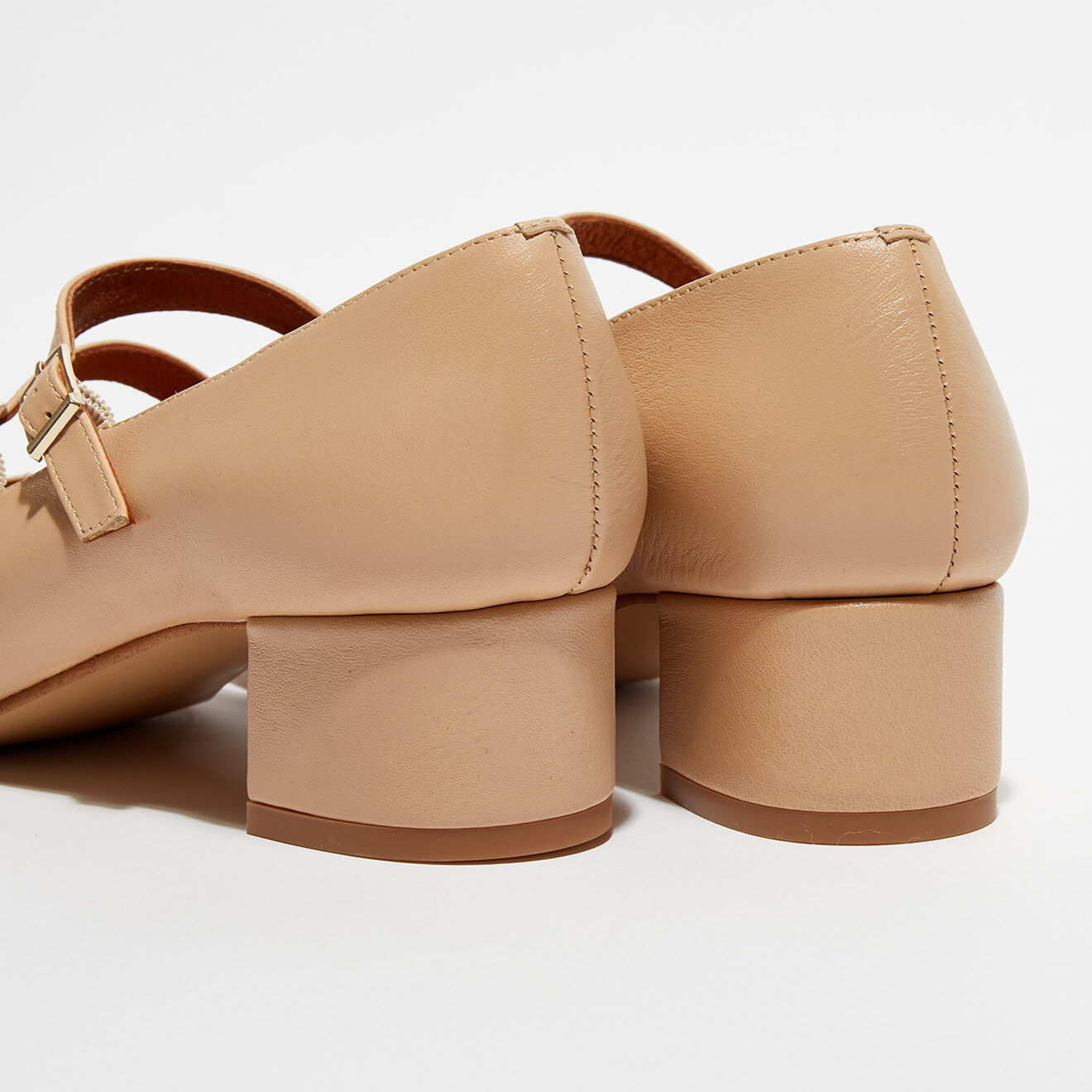 Quartier Latin Babies en Cuir Louise nude - Talon 4 cm