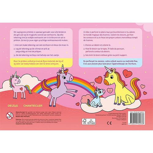 Uitgeverij deltas super prikblok - i love unicorns