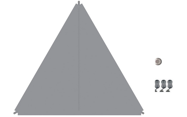 Bent Sonnensegel Zip-Protect Canvas Single mit Reißverschluss-Abdeckklappen