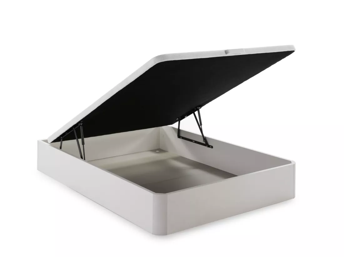 Ensemble 160 x 200 cm sommier coffre blanc + matelas hybride ressorts ensachés 7 zones et gel à mémoire de forme rafraichissant ép.30cm - NAZILI de YSMÉE