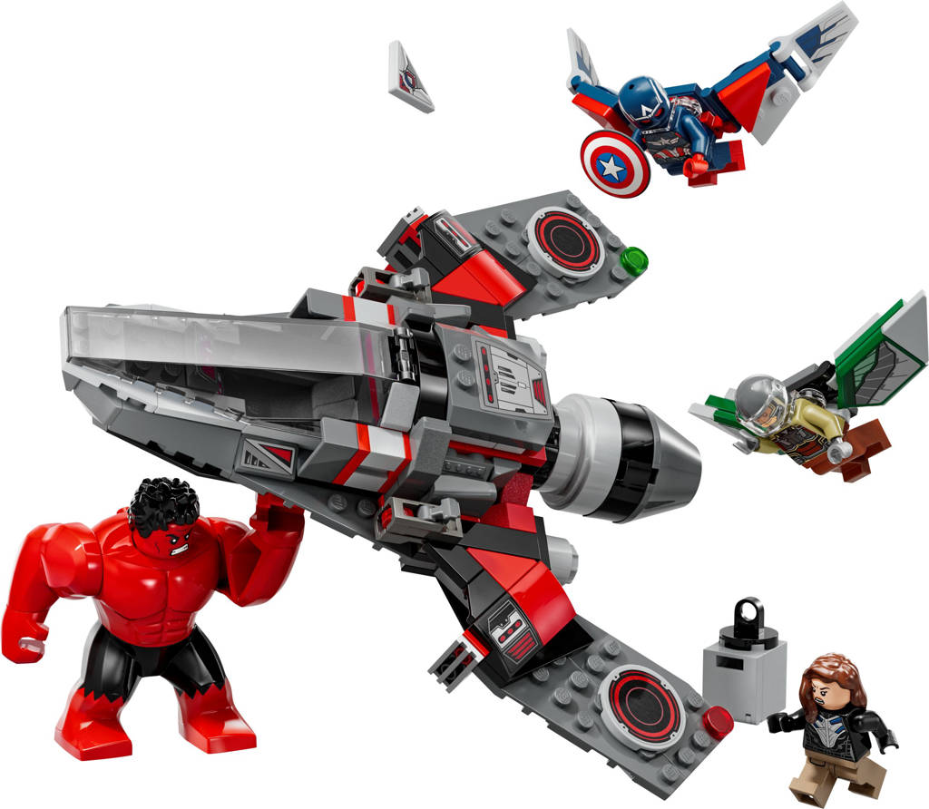 Marvel Captain America vs. Rode Hulk duel 76292