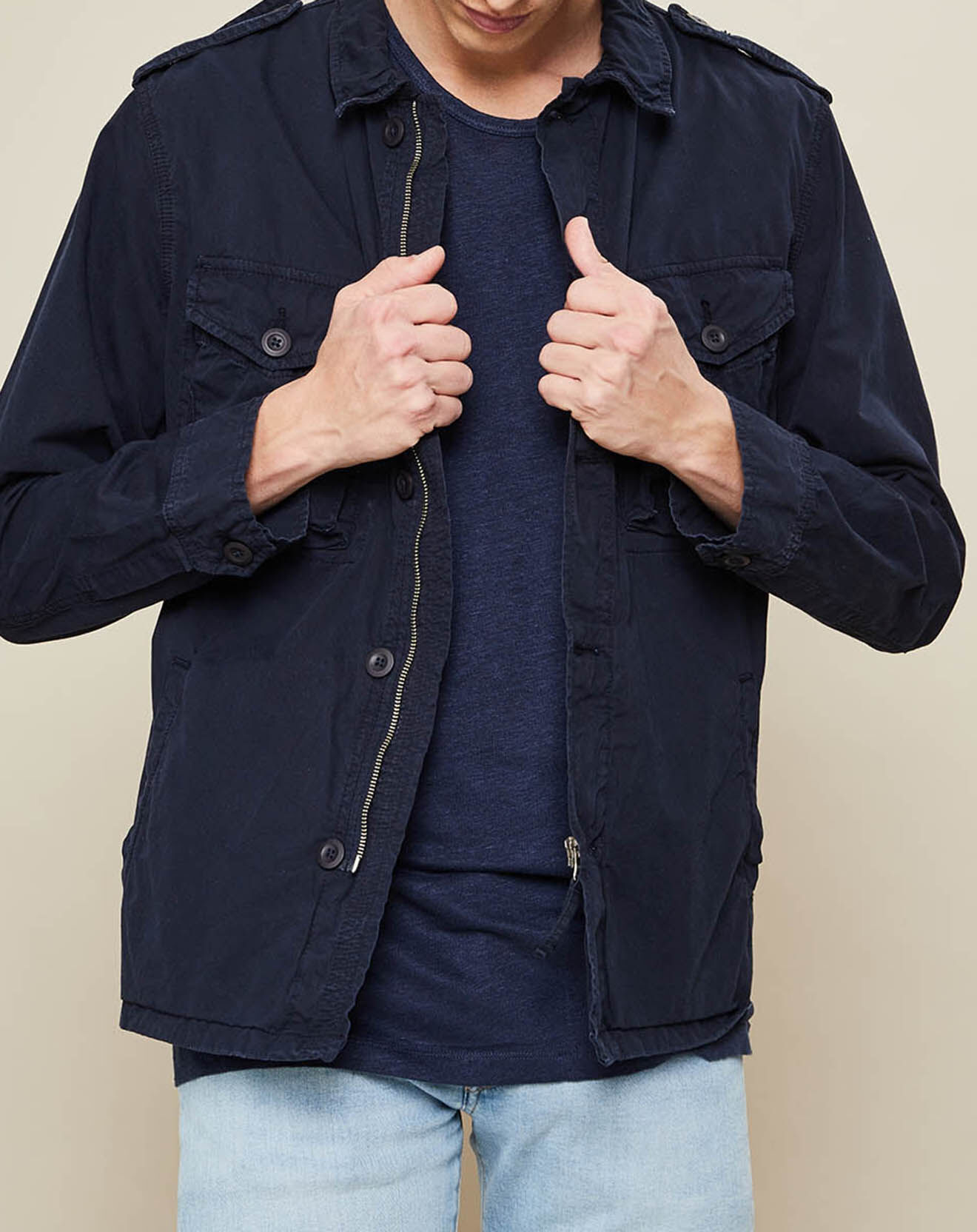 Hartford Veste Joshua bleu marine